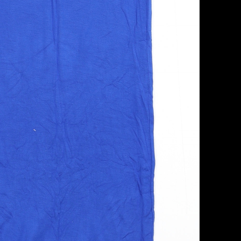 Topshop Womens Blue Straight & Pencil Skirt Size 10