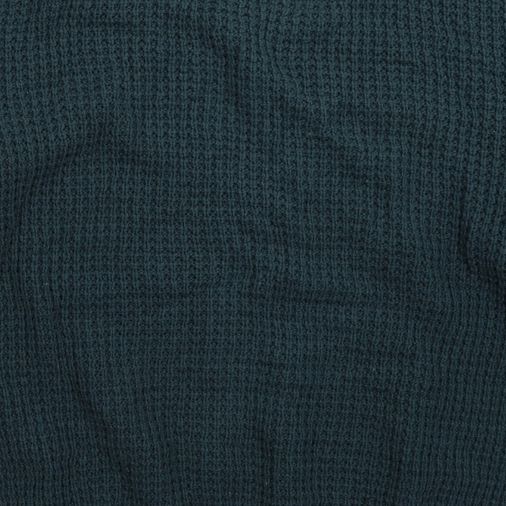 Topshop Womens Green Knit Pullover Jumper Size 12