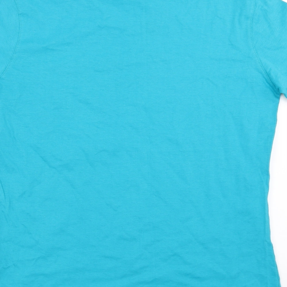 koenig reich Womens Blue Basic T-Shirt Size M