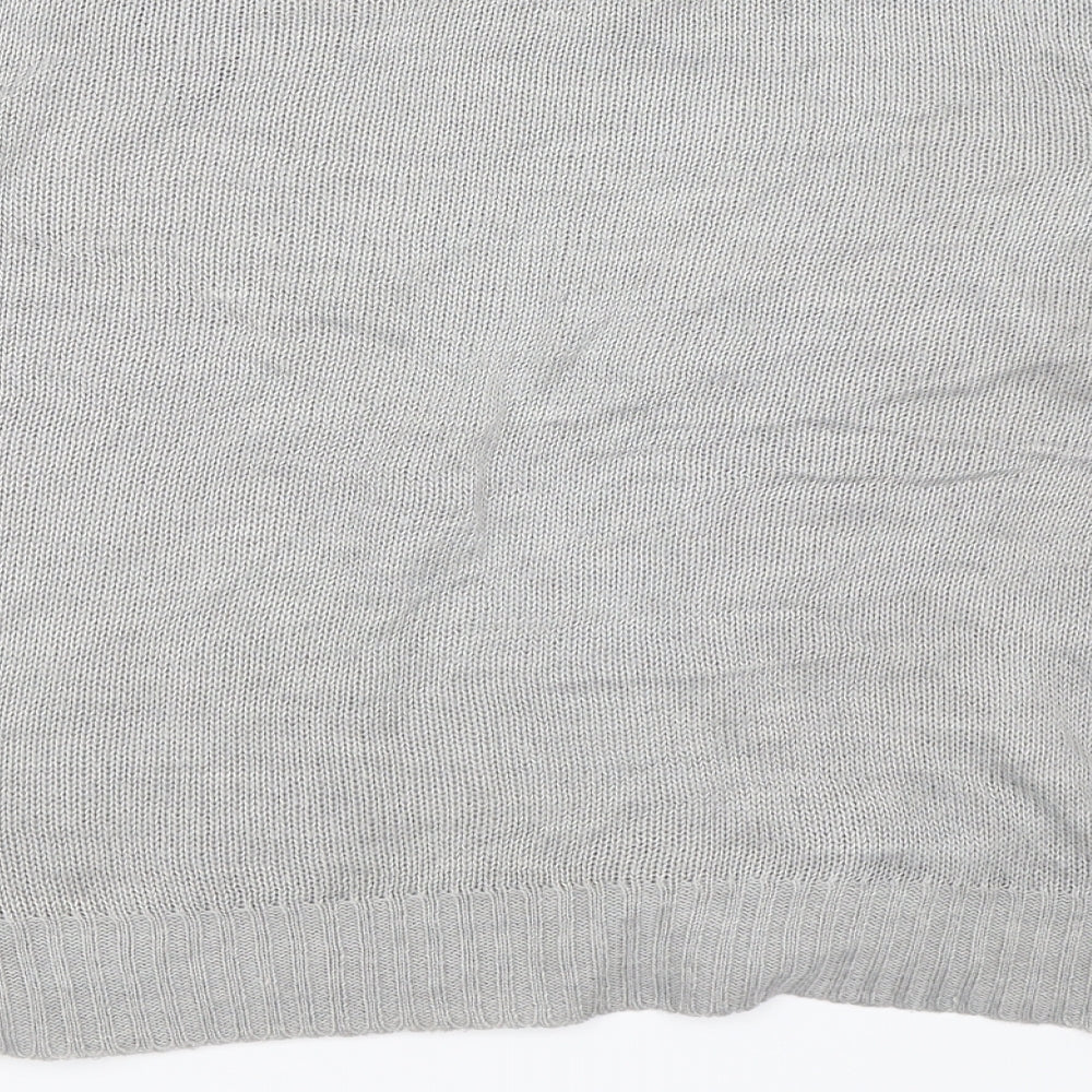 H&M Womens Grey Knit Pullover Jumper Size M