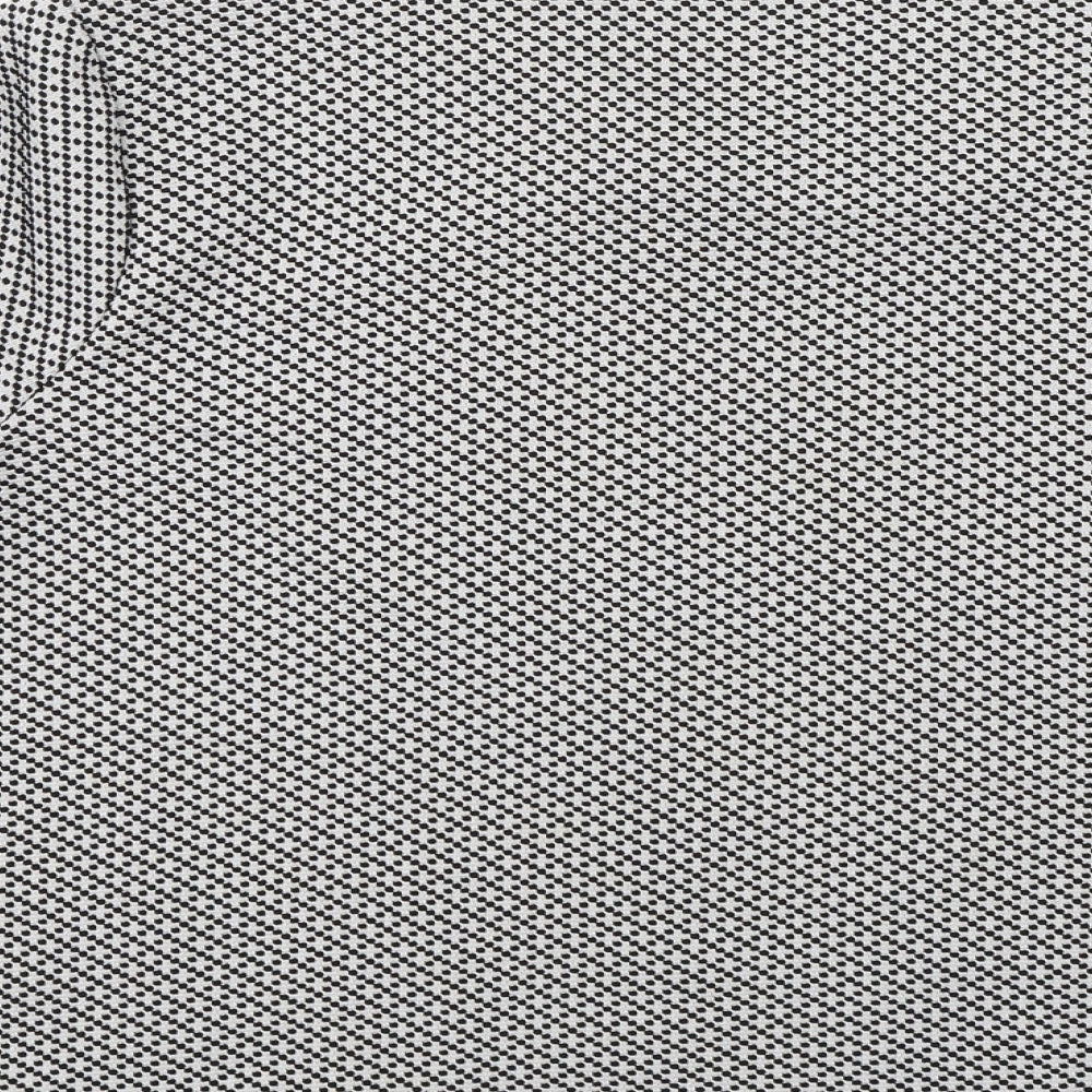 Georgeq Womens White Polka Dot Pullover Jumper Size 14