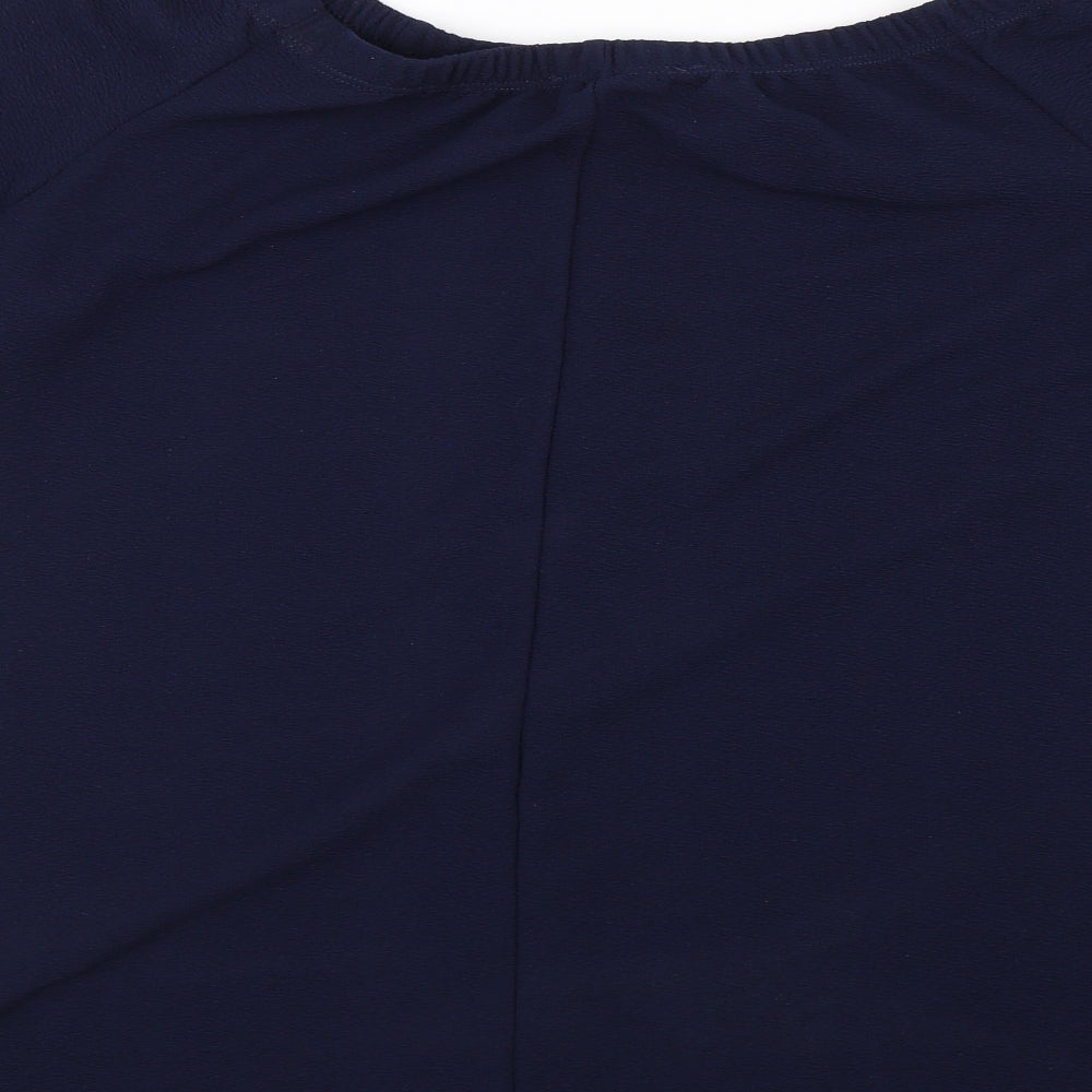 George Womens Blue Basic T-Shirt Size 12