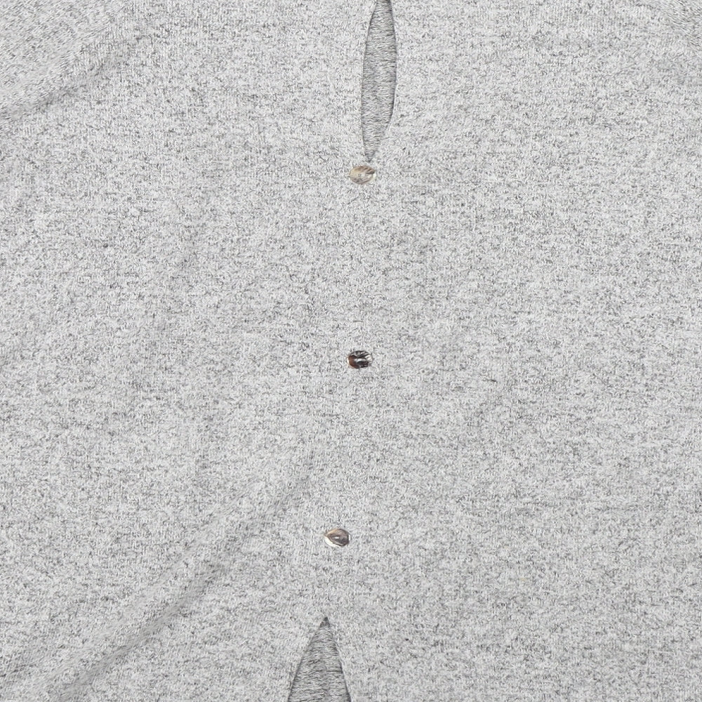COIN 1804 Womens Grey Basic T-Shirt Size M