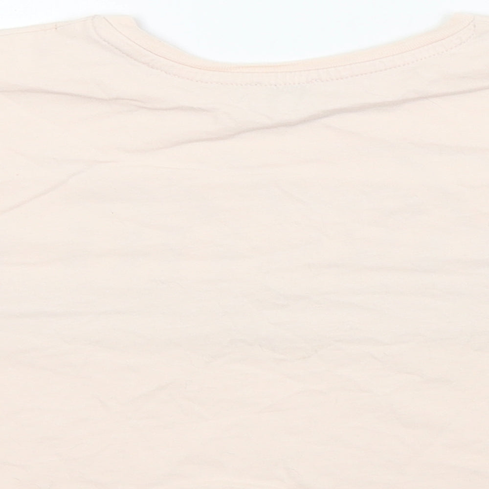 River Island Girls Pink Cropped T-Shirt Size 5-6 Years