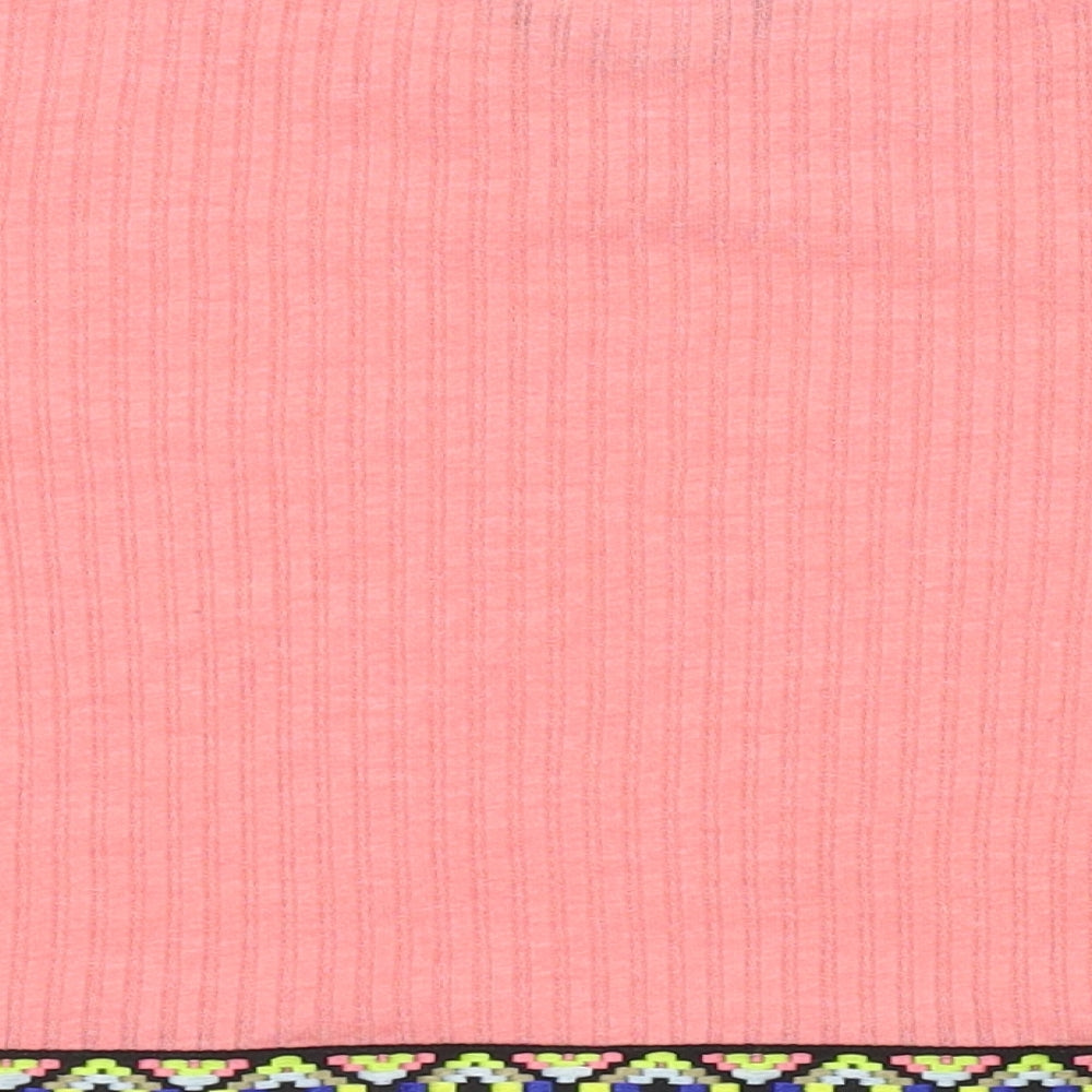 Select Womens Pink Basic T-Shirt Size 6