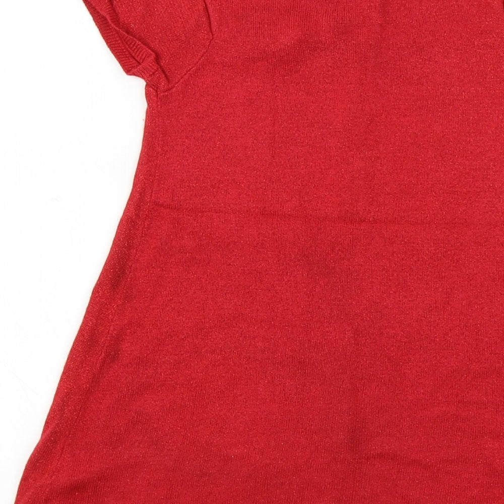Blue Zoo Girls Red A-Line Size 5-6 Years