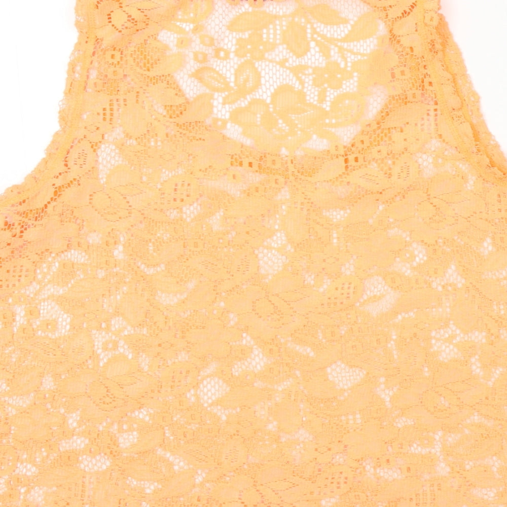 Primark Womens Orange Basic T-Shirt Size 12