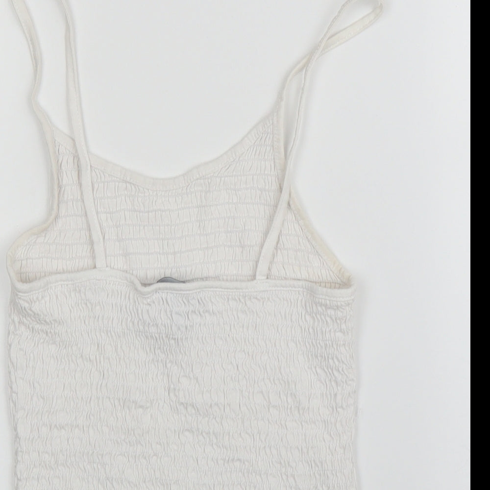 New Look Womens White Camisole Blouse Size 10