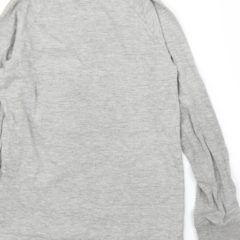 Marks & Spencer Boys Grey Basic T-Shirt Size 7 Years