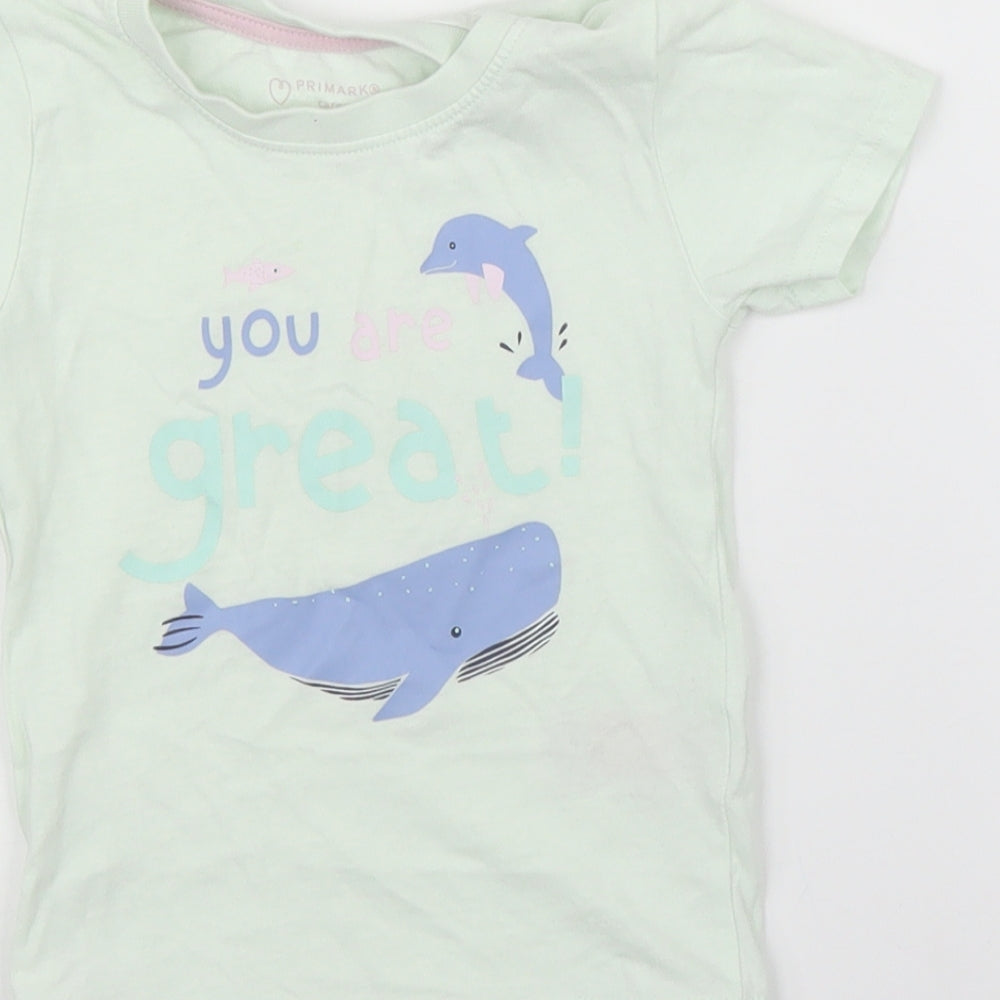 Primark Baby Green Basic T-Shirt Size 12-18 Months