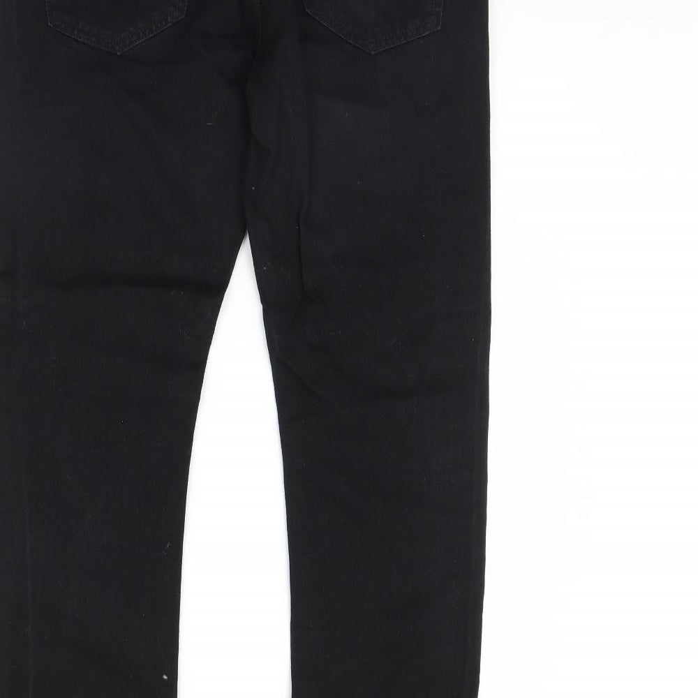 Topman Womens Black Denim Skinny Jeans Size 32 in L30 in