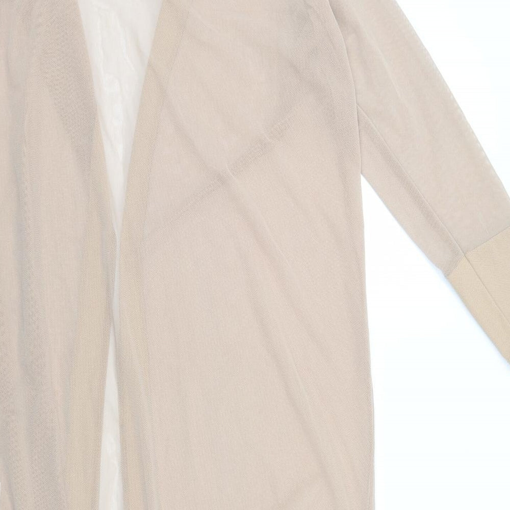 Boohoo Womens Beige Jacket Size M