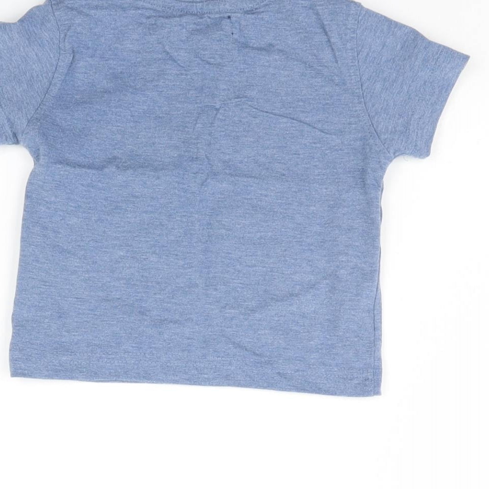 Minoti Baby Blue Basic T-Shirt Size 6-9 Months