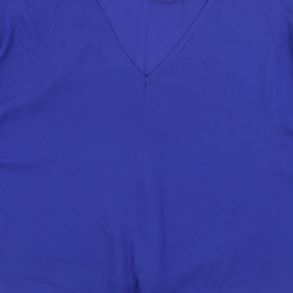 New Look Womens Blue Basic Blouse Size 12