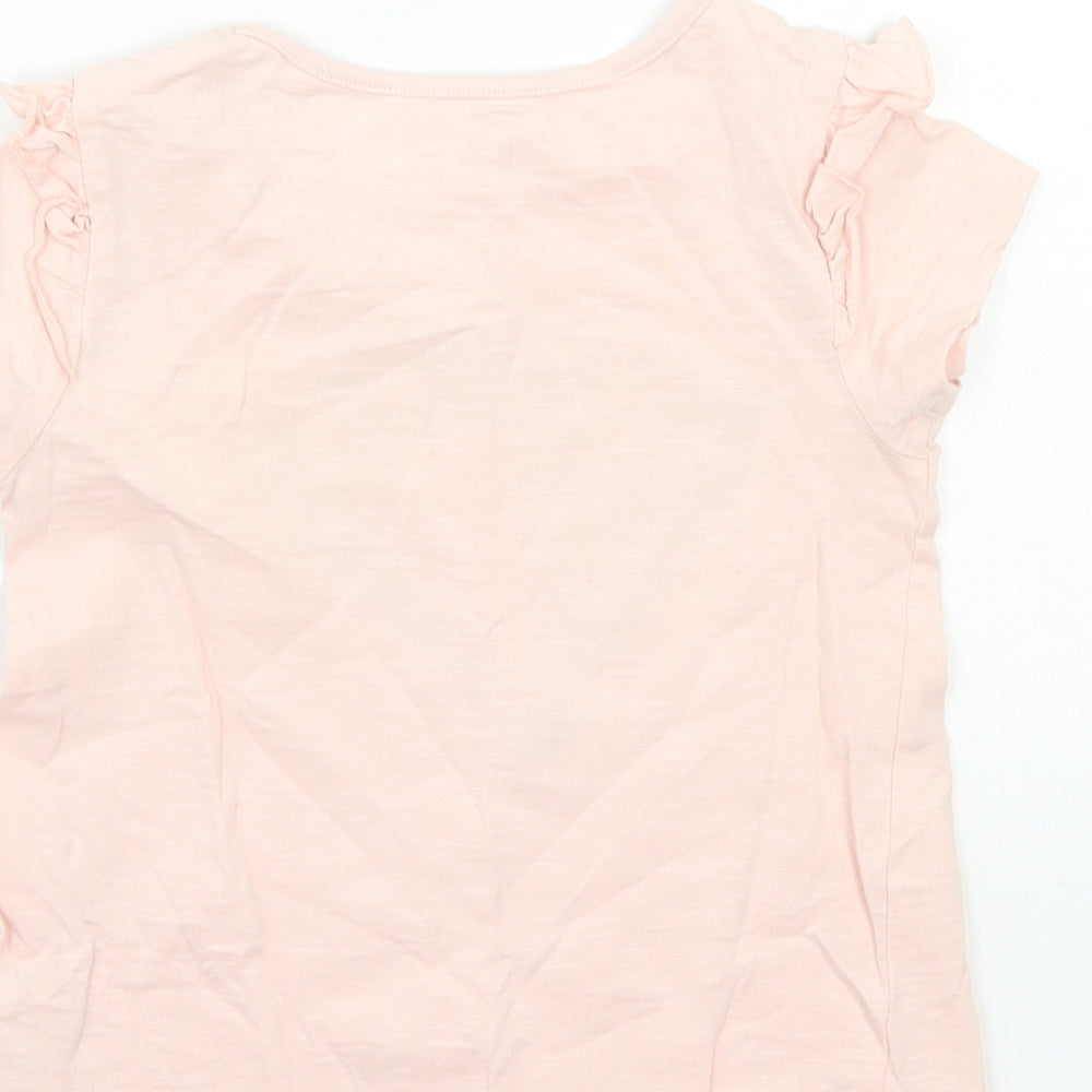TU Girls Pink Basic T-Shirt Size 5 Years