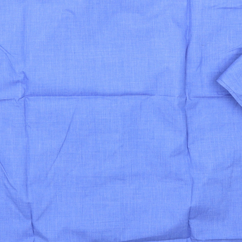 Classics Mens Blue Button-Up Size 17