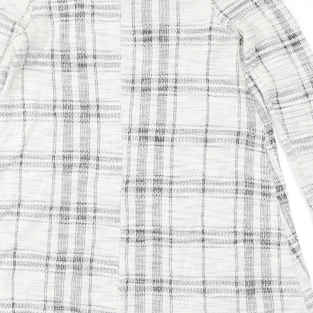 River Island Womens Grey Check A-Line Size 8