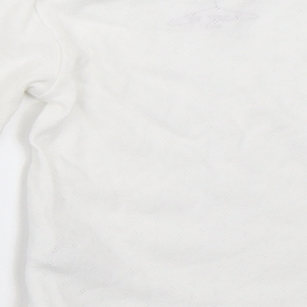NEXT Girls White Basic T-Shirt Size 6-9 Months