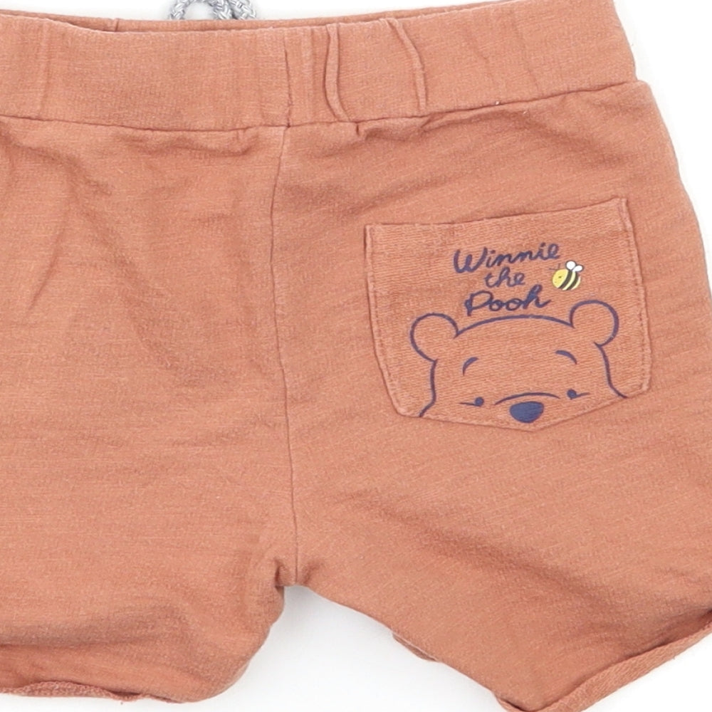 Disney Baby Beige Cargo Trousers Size 12 Months - Winnie the Pooh