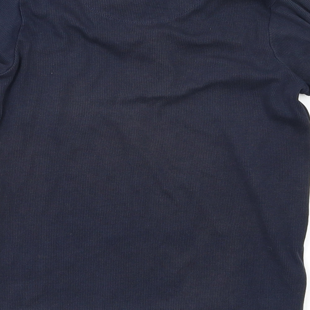NEXT Girls Blue Basic Blouse Size 7 Years