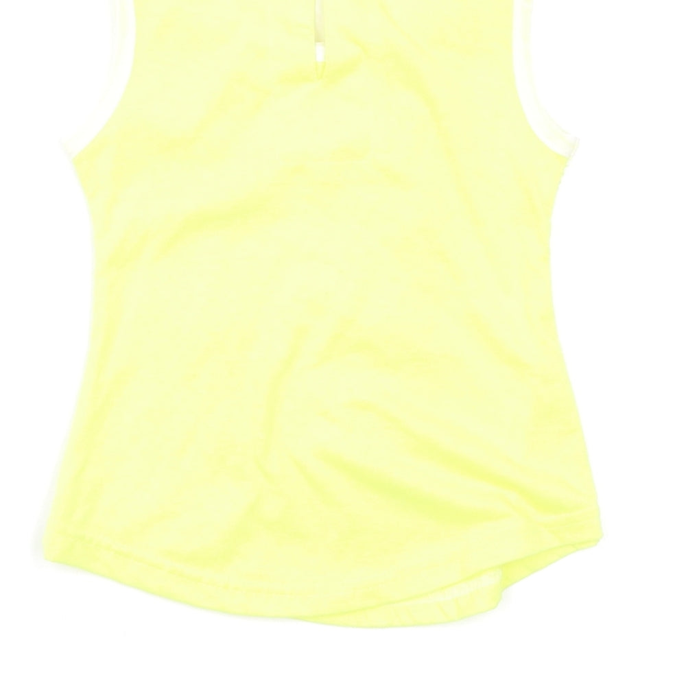 Preworn Girls Yellow Floral Basic Blouse Size 2-3 Years