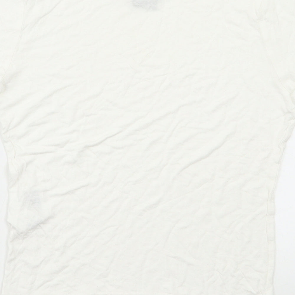 COLLUSION Womens White Basic Polo Size 12