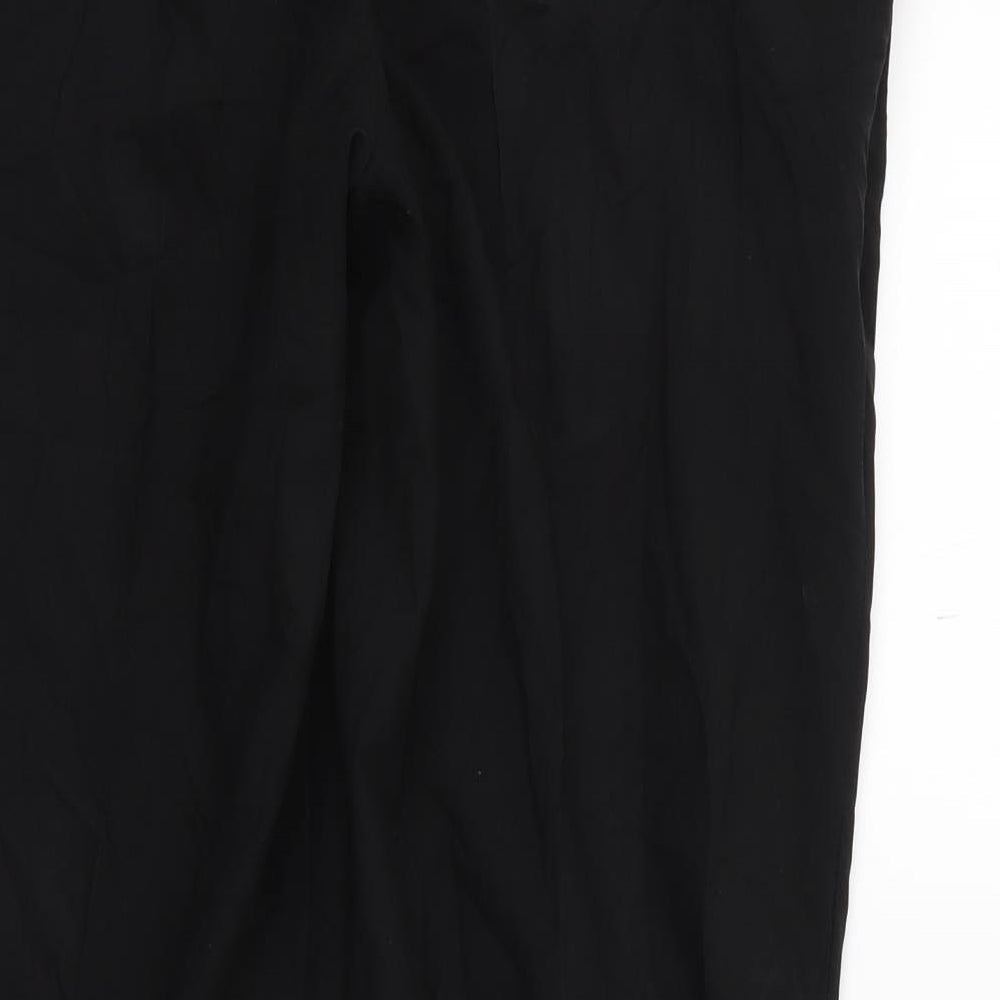 Marks & Spencer Mens Black Trousers Size 32 L23 in