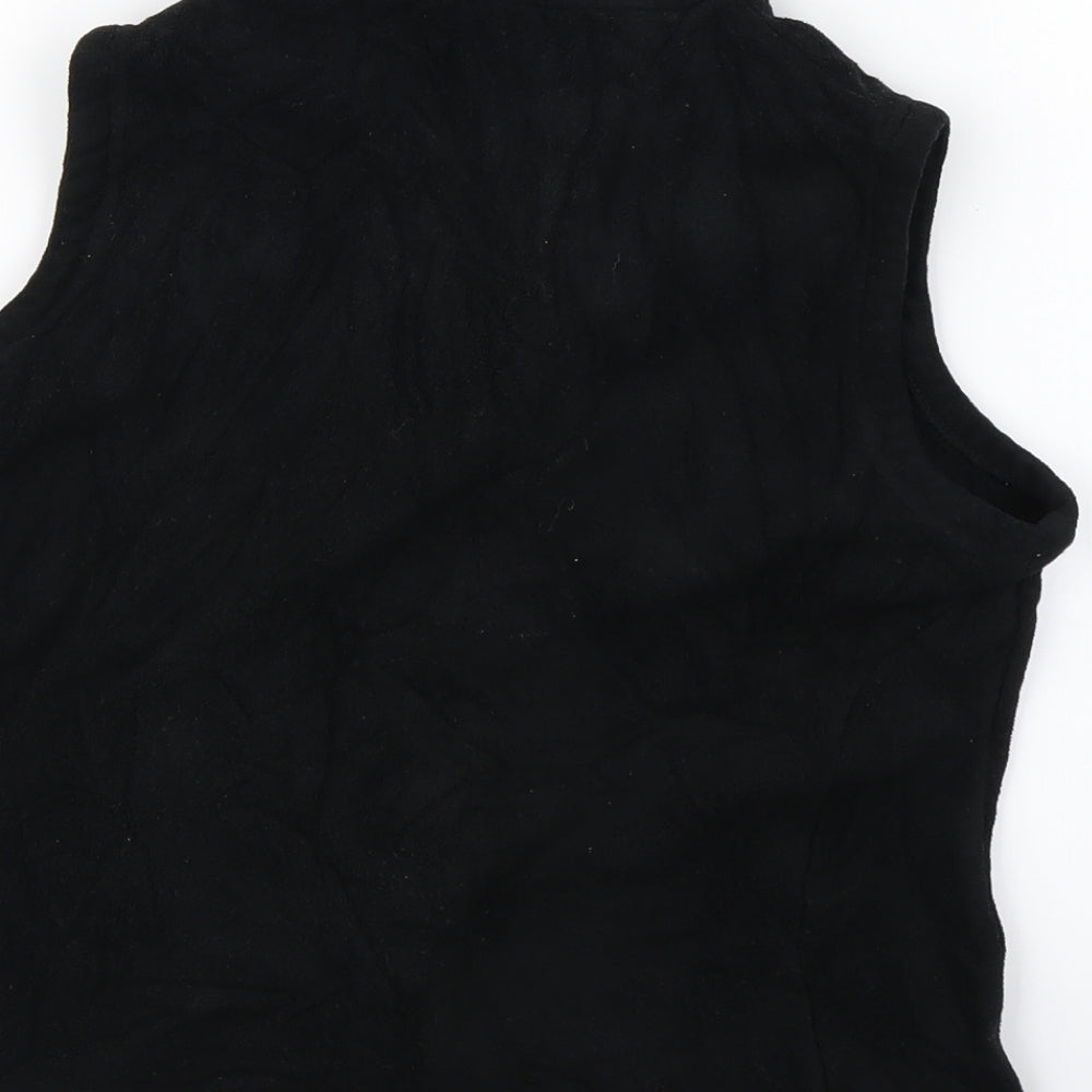 Marks and Spencer Womens Black Fleece Jacket Size 4