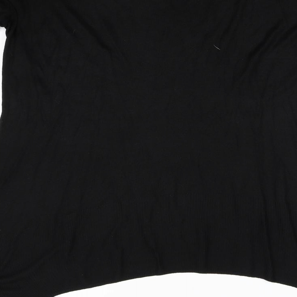 H&M Womens Black Knit Pullover Jumper Size S
