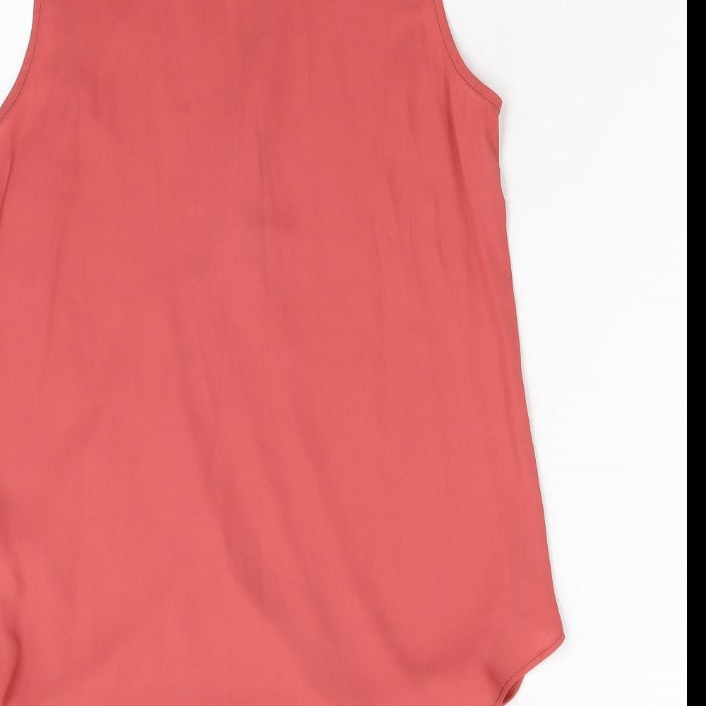 New Look Womens Pink Basic Blouse Size 10