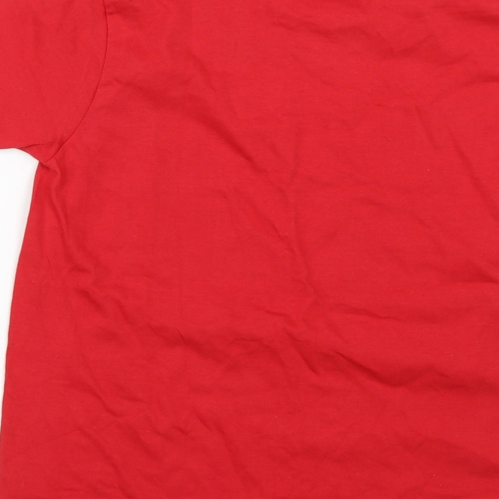 Punta Cana Womens Red Basic T-Shirt Size 12