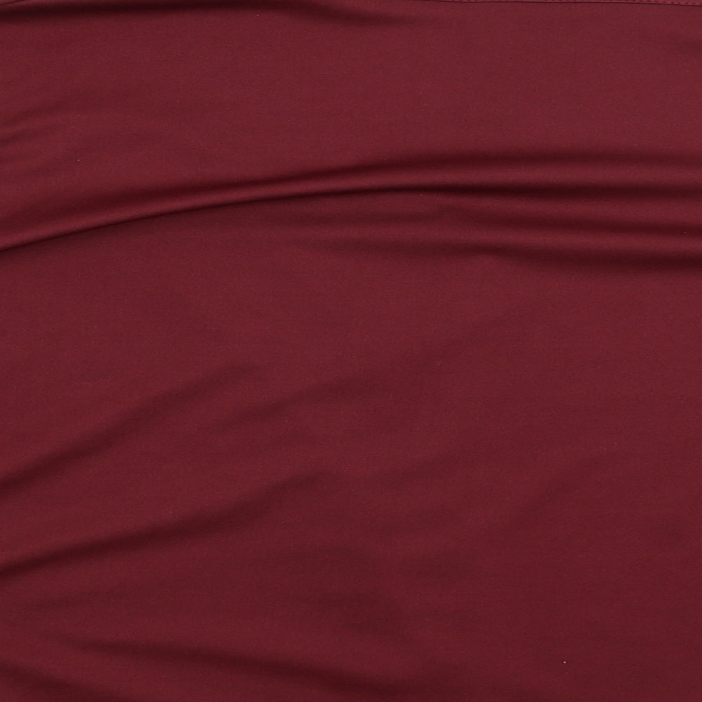 Smiffys Womens Red Basic Button-Up Size XL