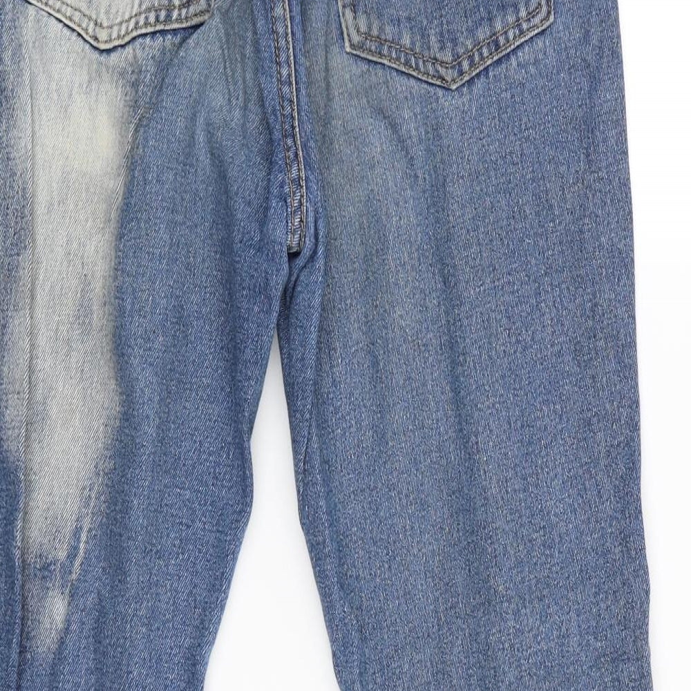 MOMOKROM Womens Blue Straight Jeans Size 8 L26.5 in