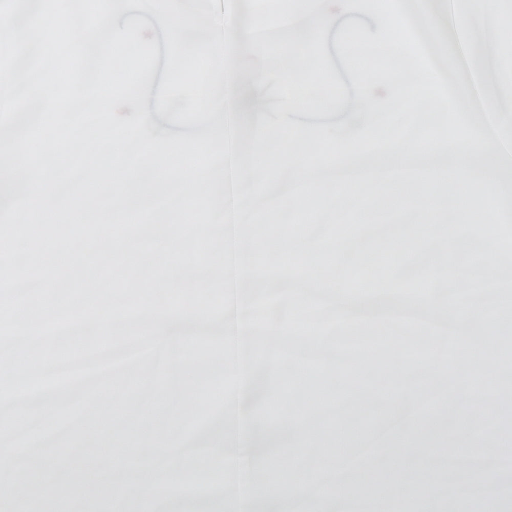 Your Sixth Sense Womens White Basic Blouse Size 14