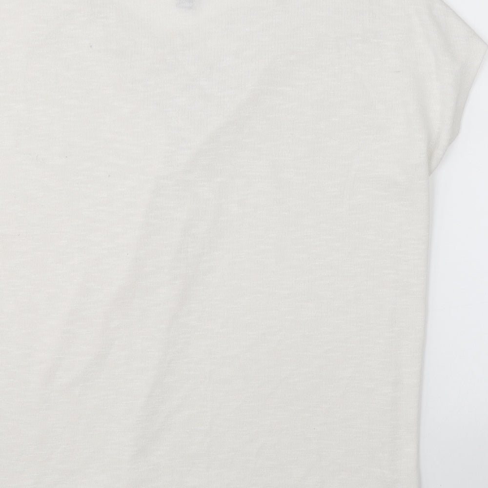 New Look Womens White Basic Blouse Size M
