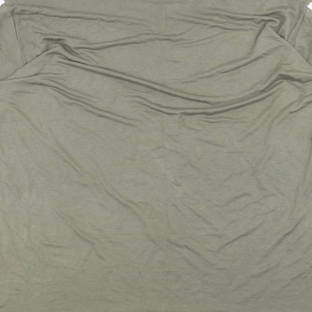 Boohoo Womens Green T-Shirt Size 14