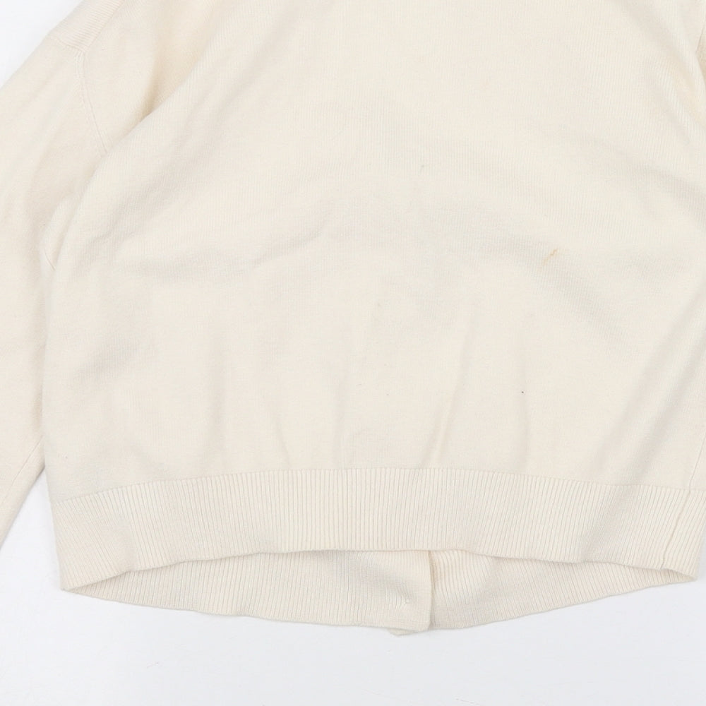 Marks and Spencer Womens White Jacket Coatigan Size S