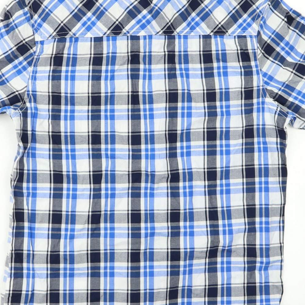 Lee Cooper Mens Blue Button-Up Size S