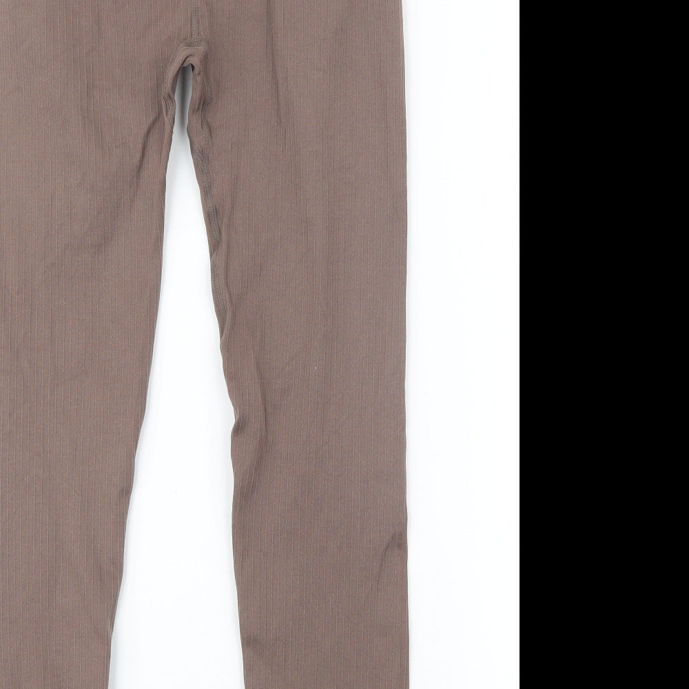 Preworn Womens Brown Capri Leggings Size 27 in L25 in