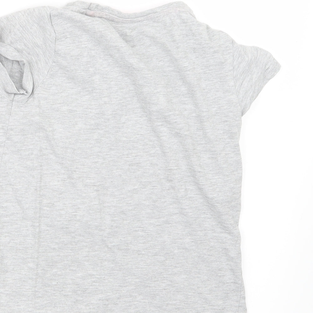 Pep&Co Girls Grey Basic T-Shirt Size 8-9 Years
