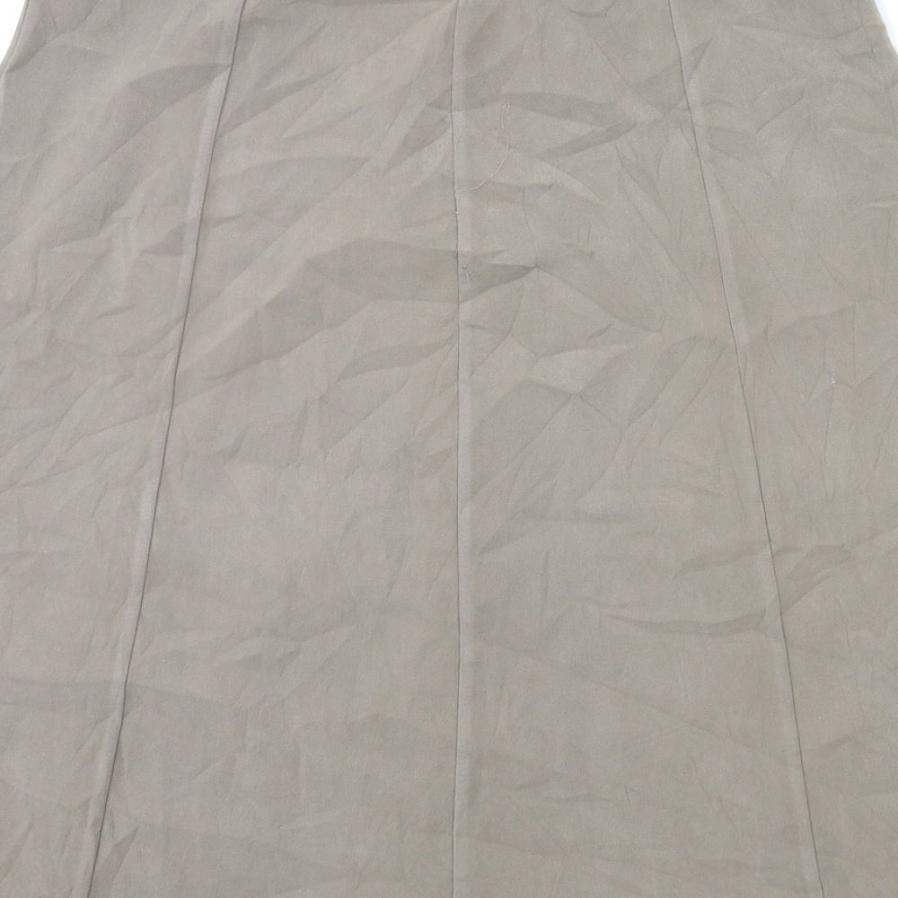 Preworn Womens Grey A-Line Skirt Size 14