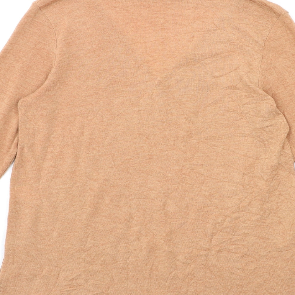River Island Womens Orange Knit Pullover Jumper Size 10