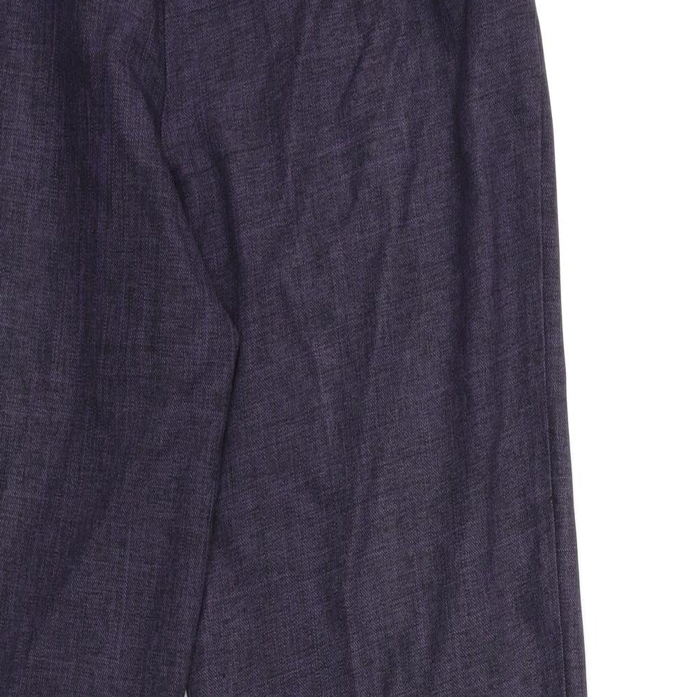 Preworn Womens Purple Rayon Trousers Size 28 in L28 in