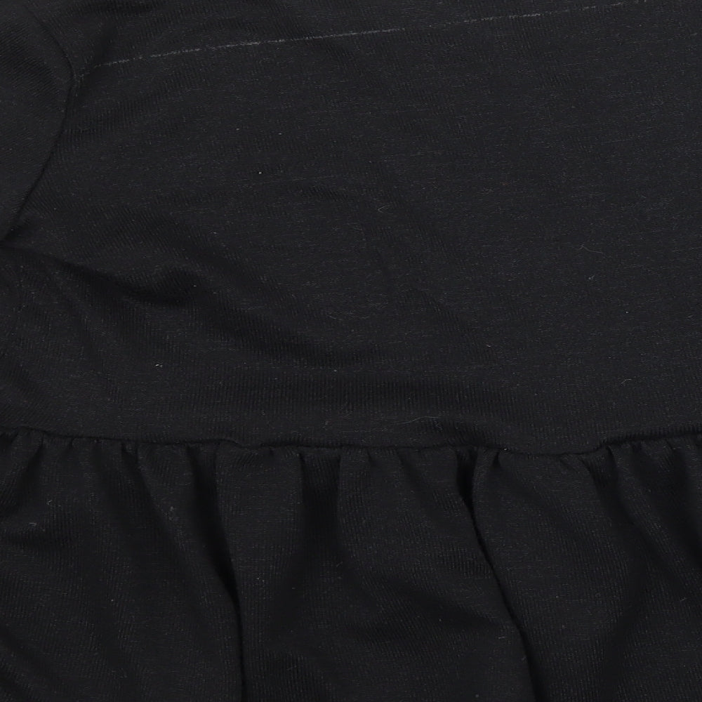 Boohoo Womens Black Knit Pullover Jumper Size 10