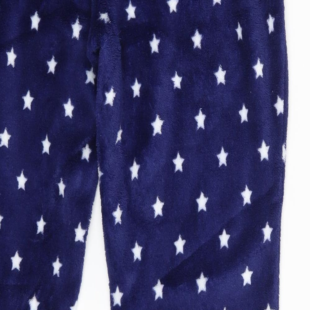 TEX Womens Blue Polka Dot Jogger Trousers Size S L30 in