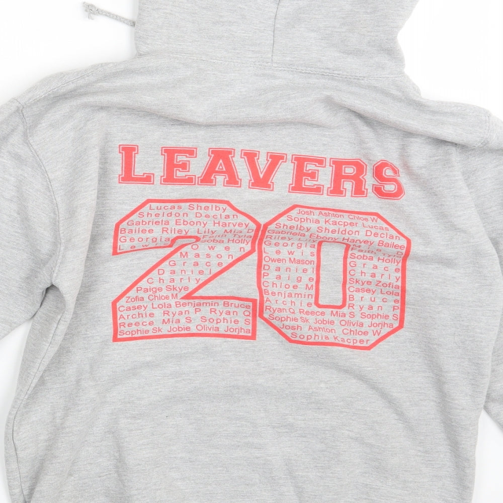 Justhoods Mens Grey Pullover Hoodie Size S - FTPS