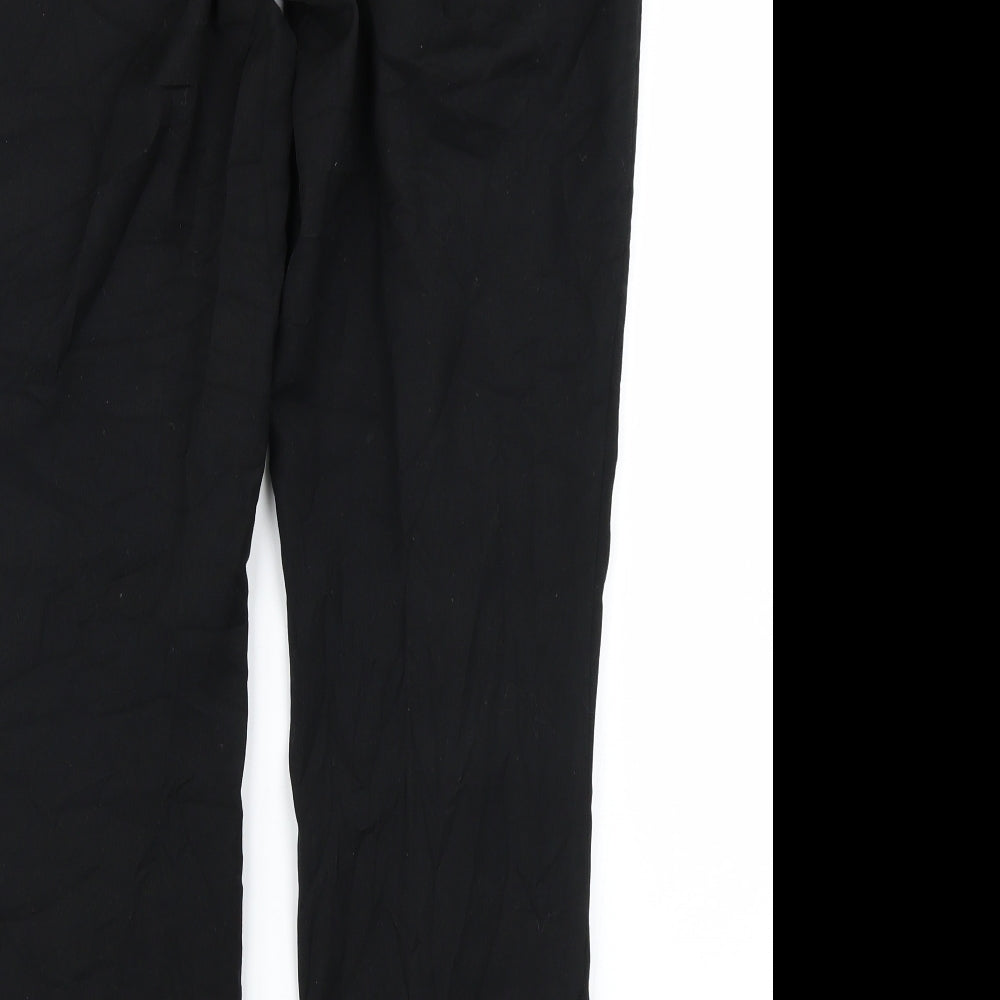 NEXT Womens Black Trousers Size 12 L26 in