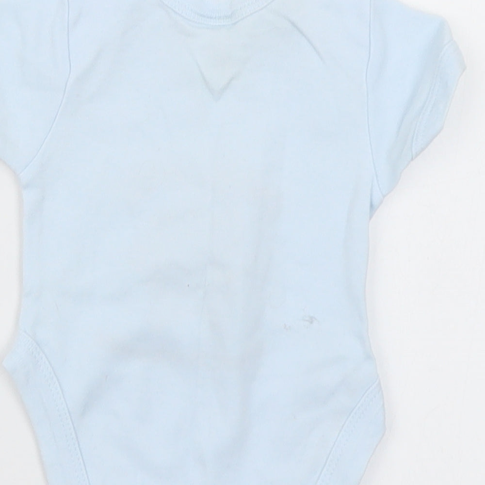 tubby teddy & co Boys Blue Romper One-Piece Size 0-3 Months - Bear