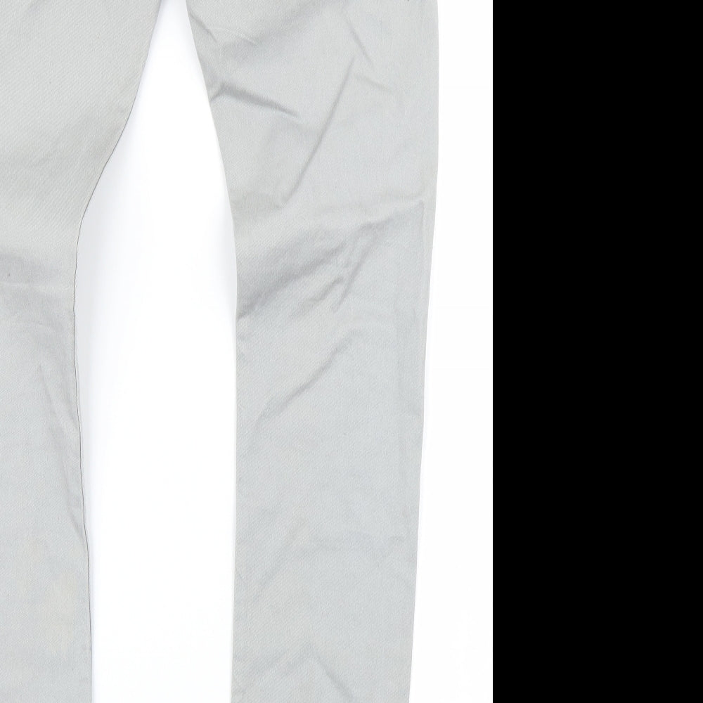 H&M Womens Grey Denim Skinny Jeans Size 32 in L30 in