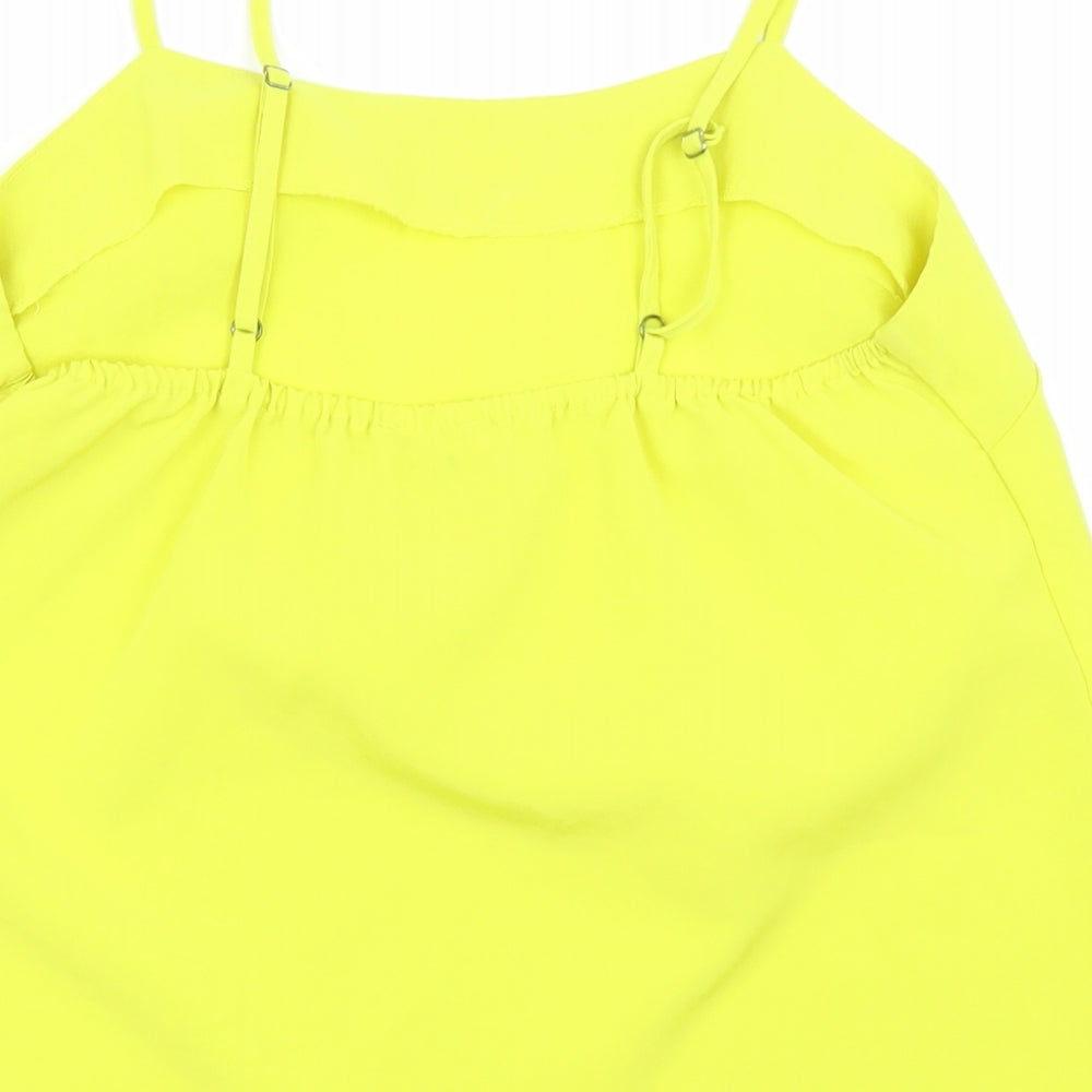River Island Womens Yellow Camisole Blouse Size 10